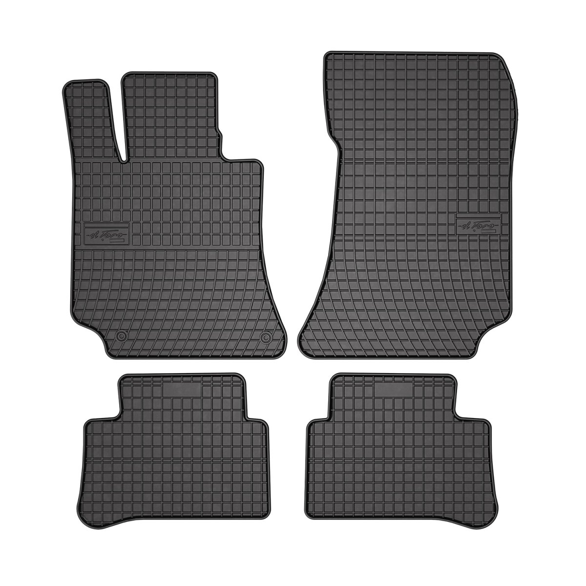 Mercedes E Class Floor Mats - Omac - El Toro - Black - '09-'16 Mercedes E Class Floor Mats - Omac - El Toro - Black - '09-'16